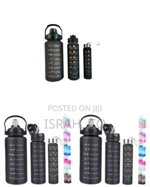 3 Piece Set of Sports Water Bottles