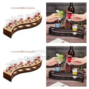 Elegant Wavy Wooden Serving Tray