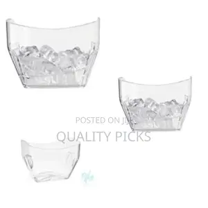 Acrylic Clear Beverage Ice Bucket Tub 12.5x 8.5 X 9.75 Inch for Wines