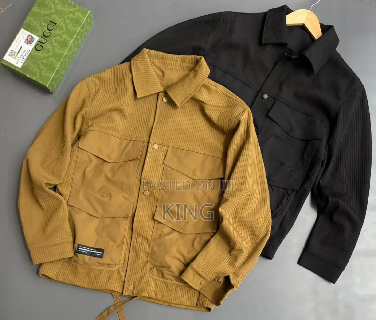 Black Fleece Track Jacket.