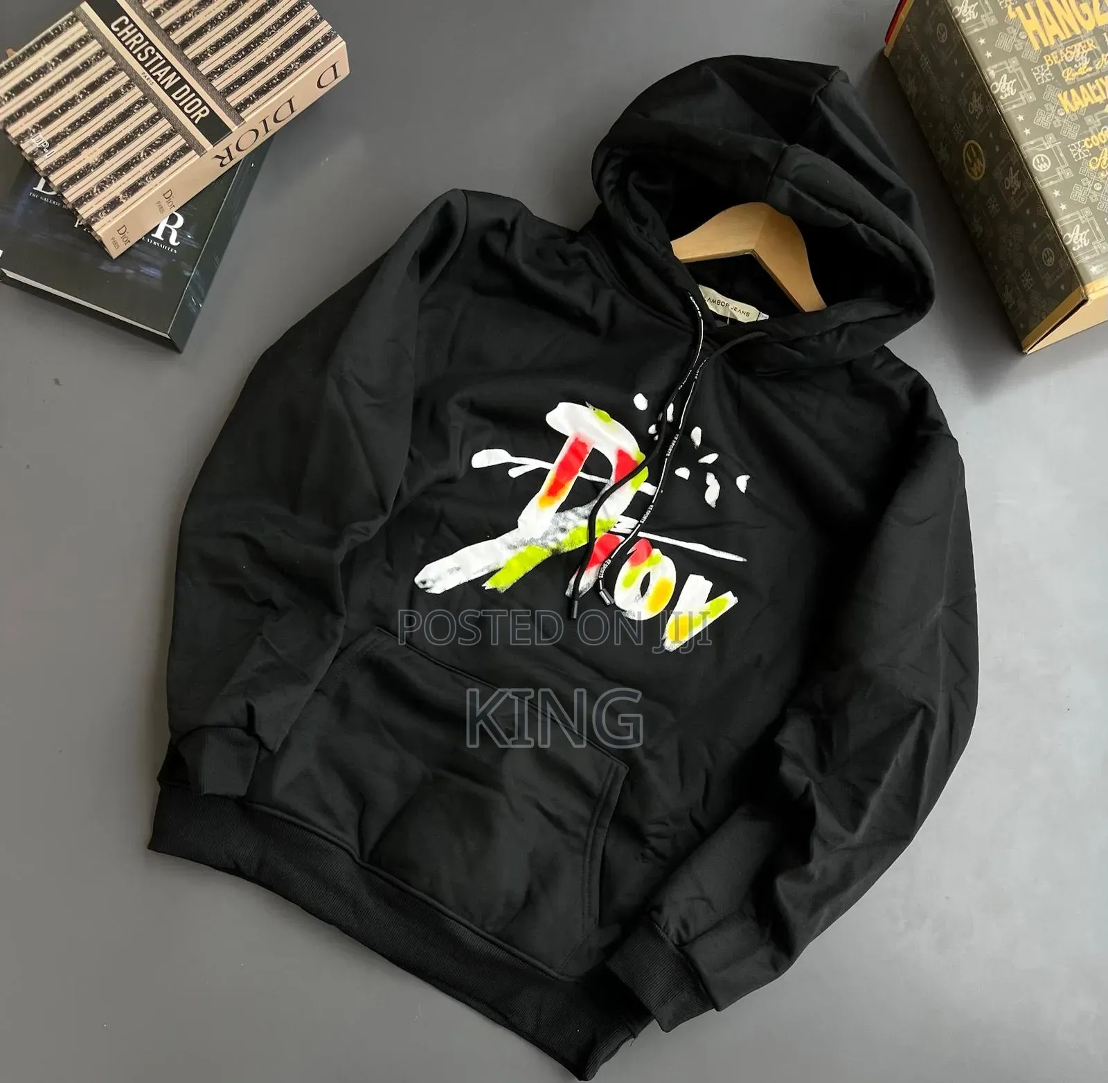 Black Graphic Black Jumper