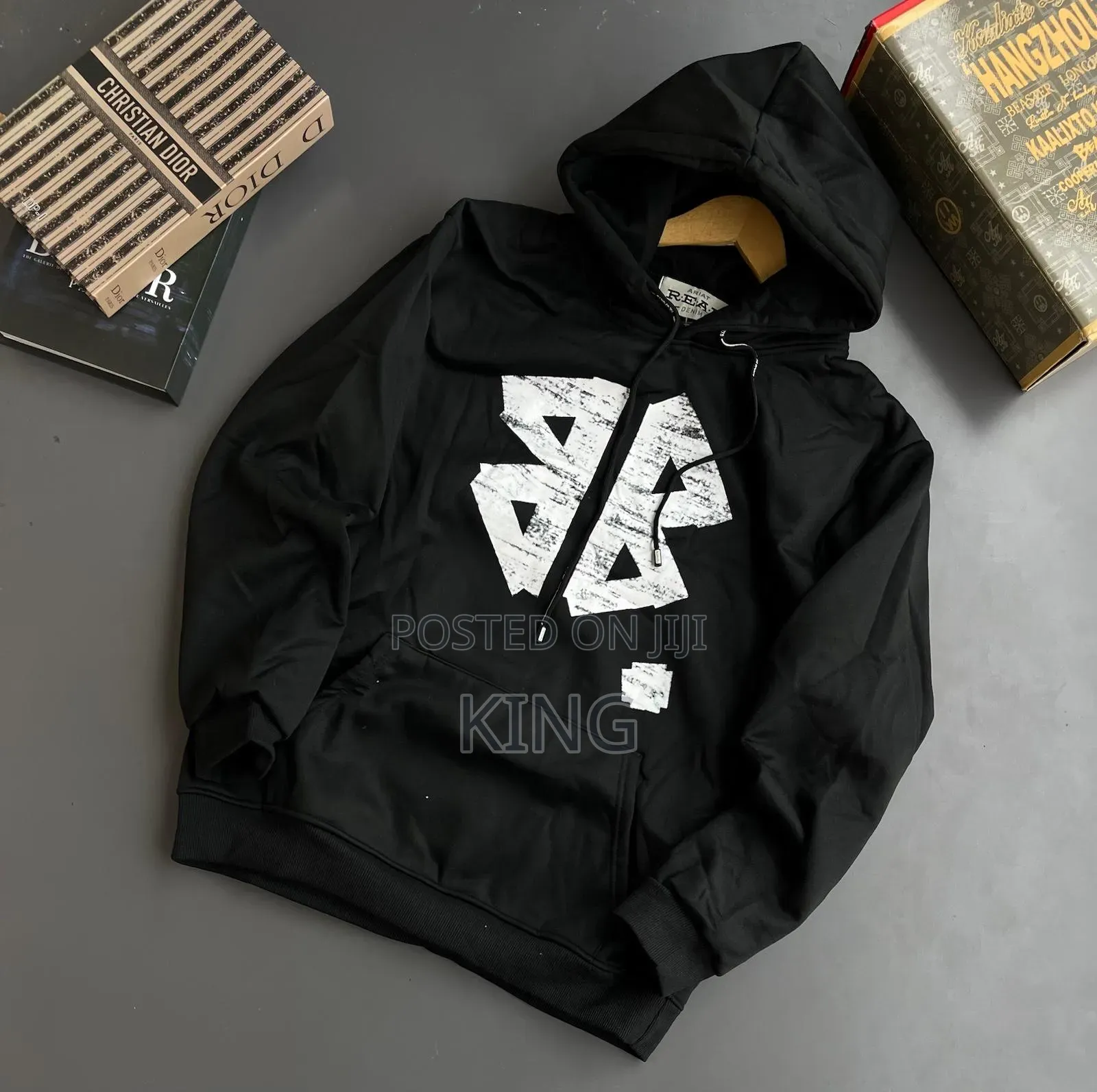 Black Graphic Black Jumper