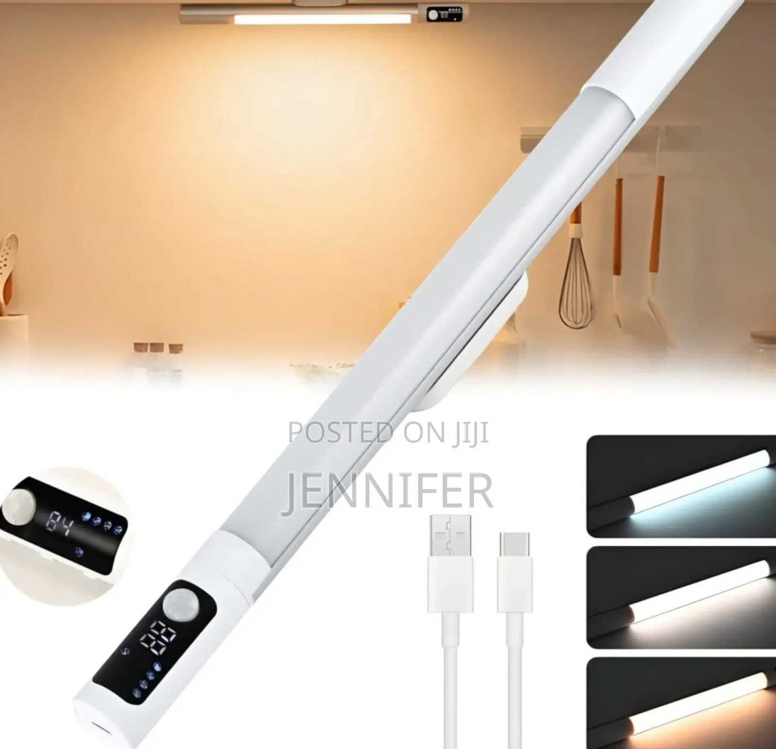 Motion Sensor Rechargeable Cabinet Light Bar