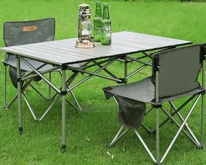 5pcs Portable Foldable Table and 4 Chairs Set