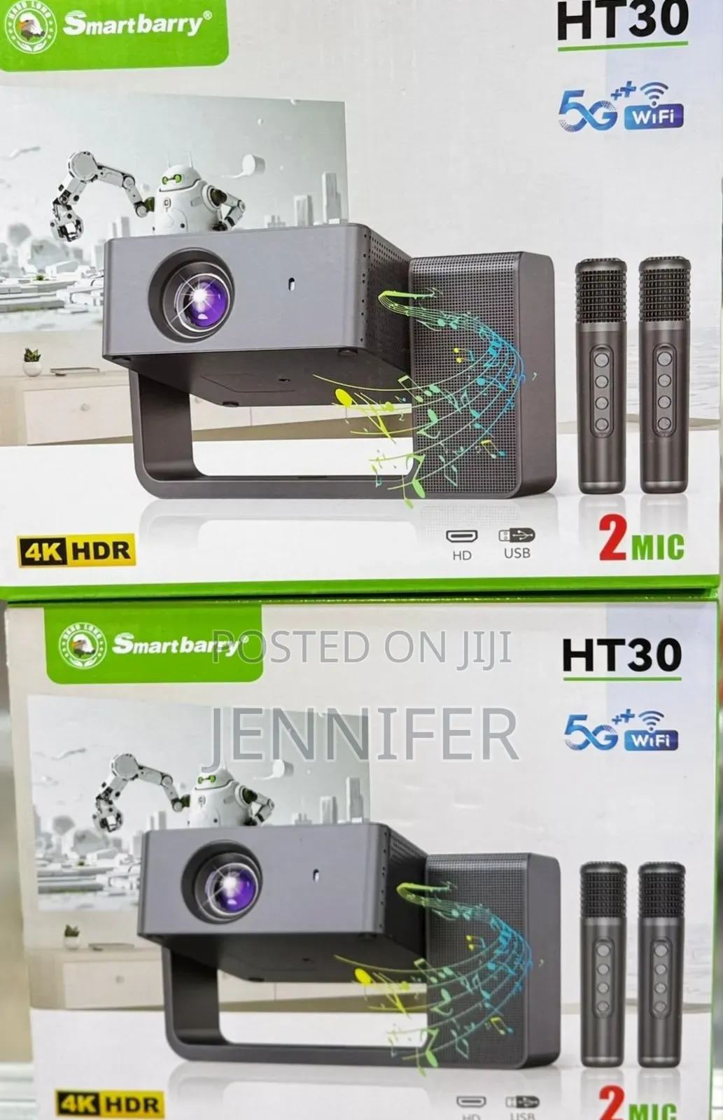 Smartbarry Ht30 With 2 Mic Projector