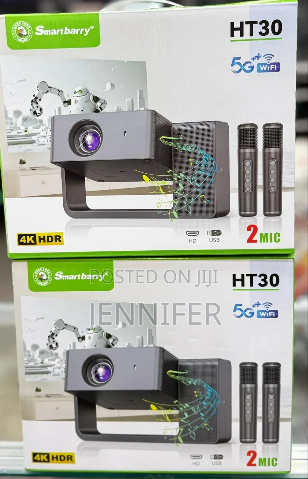Smartbarry Ht30 With 2 Mic Projector