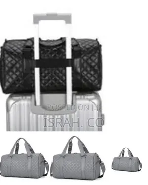 Quilted Leather Duffle Bag - Multicolor
