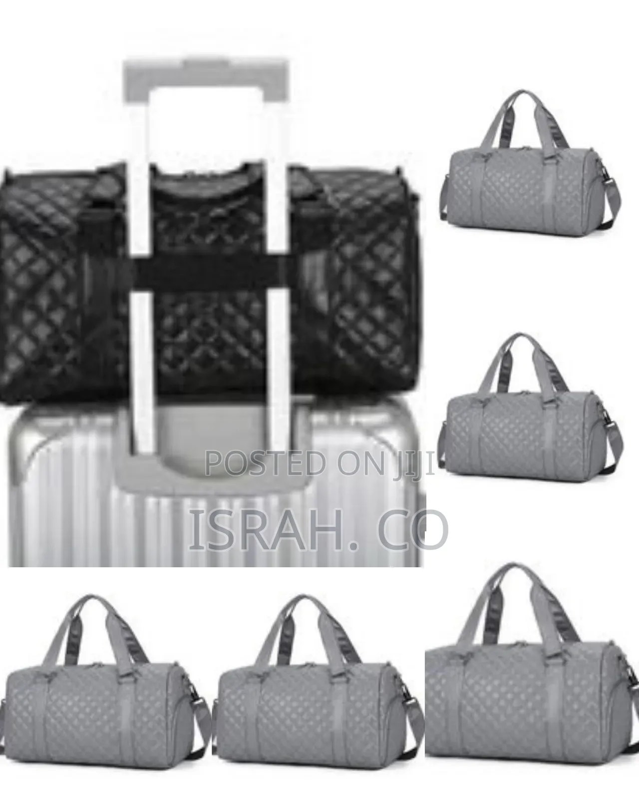 Quilted Leather Duffle Bag - Multicolor