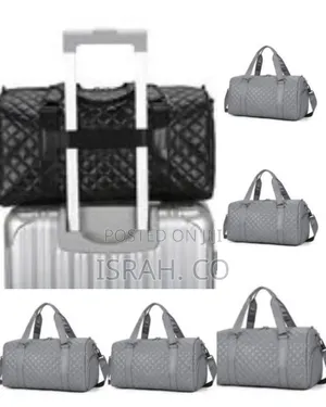 Quilted Leather Duffle Bag - Multicolor
