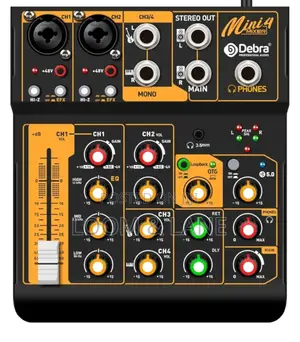 Unique D Debra Audio Mini4 Portable 4-Channel Dj Mixer Console