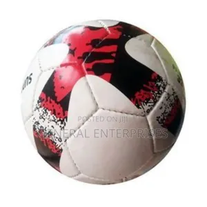 Size 5 Soccer Ball With a Multi-Color Design.