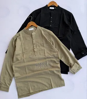 Quarter Button T-Shirts Long Sleeve