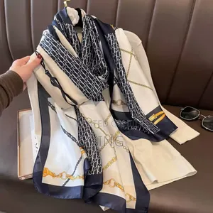 Women's Silk Scarf. Designer Labels