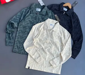Pattern Print Quarter Zip
