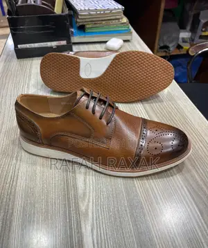 Original Men’S Brown Clarks Casual/Gentle Oxford Brogue Leather Shoes