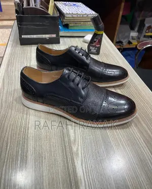 Original Men’S Clarks Gentle/Casual Flat Sole Brogue Leather Shoes