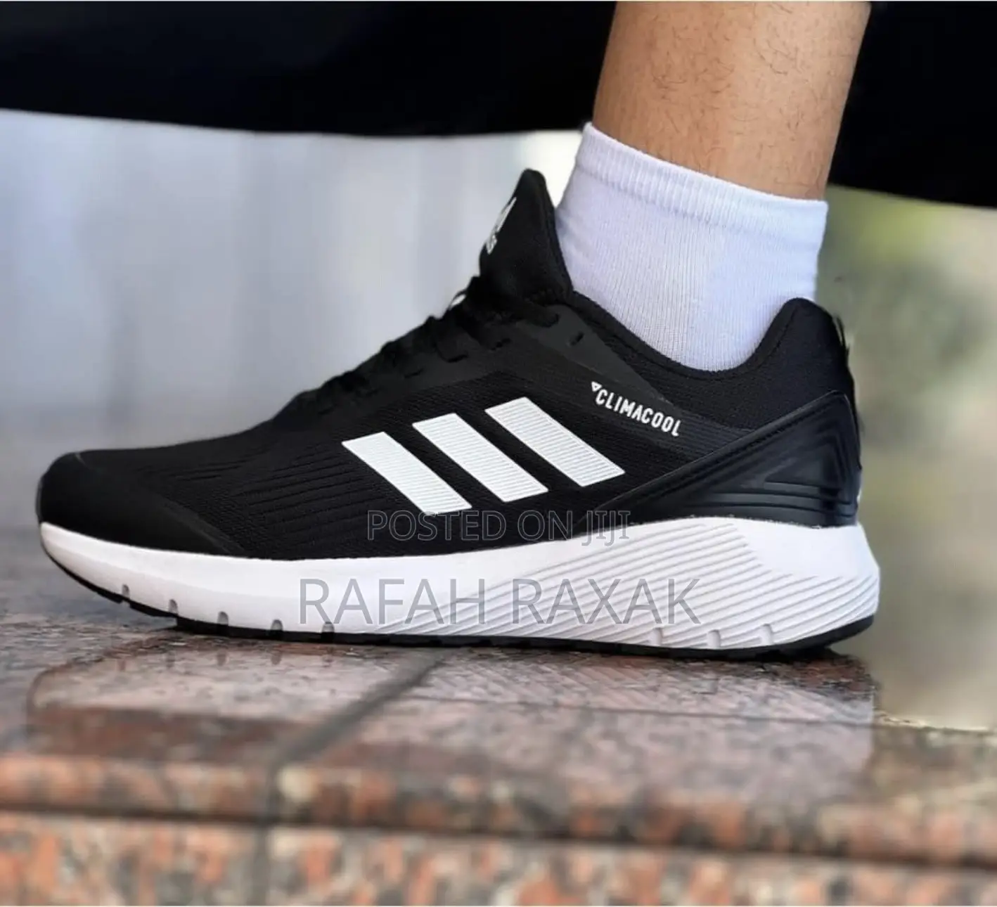 Original Black/White Adidas Climacool Running Sneakers