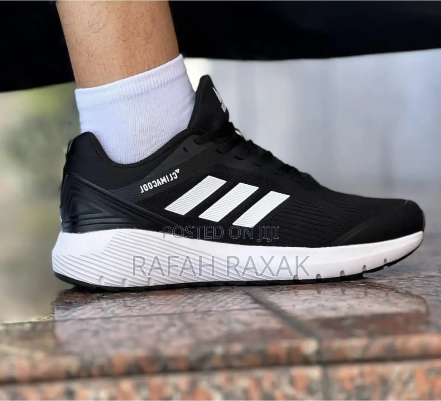 Original Black/White Adidas Climacool Running Sneakers