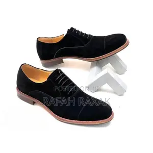 Original Men’S Classic Clarks Black Suede Oxford Shoes