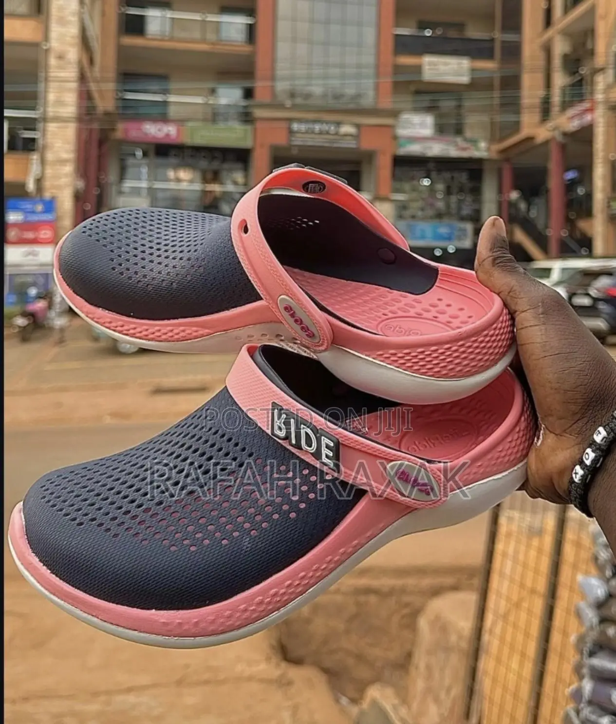 Original Unisex Navy/Pink Crocs Literide 360 Clogs
