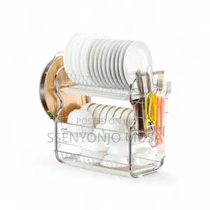 Wefun 3-Tier Dish Drainer | Dish Dryer for Plates, Cutlery.