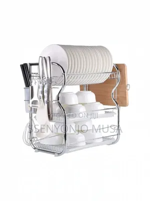 Wefun 3-Tier Dish Drainer | Dish Dryer for Plates, Cutlery.