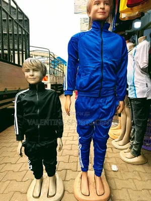 Navy Blue and Blue Colour Orange Tracksuit Adidas