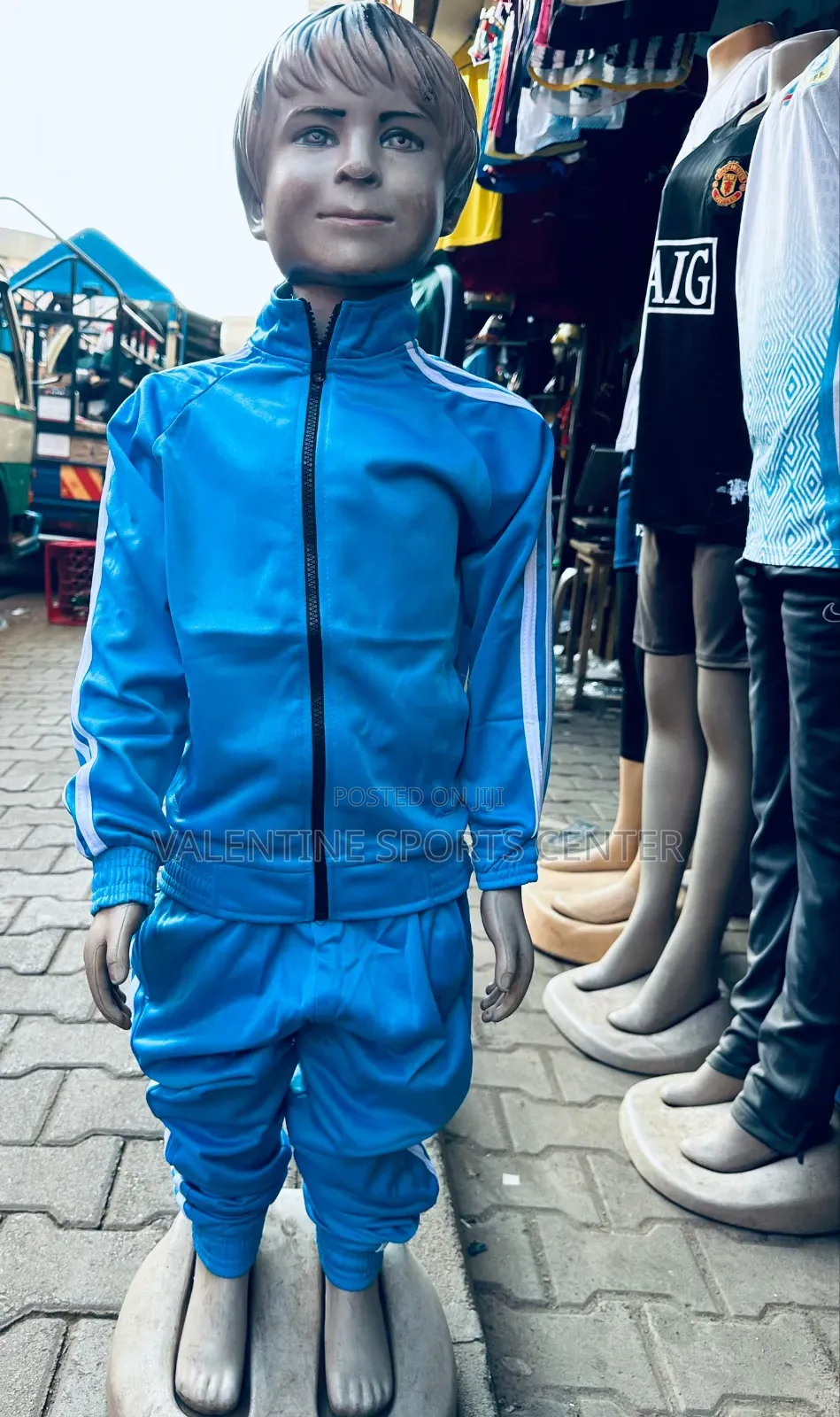 Sky Blue Tracksuit Adidas Original Material