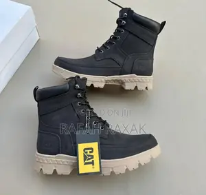 Men’S Classic Pale Black Caterpillar (Cat) Casual Ankle Boots