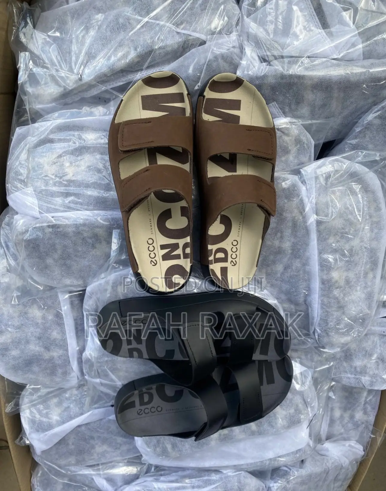 Men’S Classic Ecco Leather Sandals