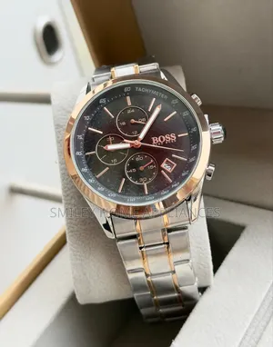 Black Face Hugo Boss Men's Automatic Wrist Time Wear at 20% Discount