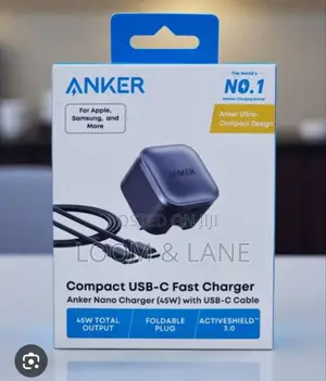 Anker Nano Charger 45w With Usb-C Cable