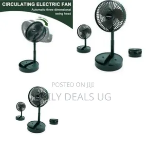 Portable, Rechargeable, and Telescopic Electric Circulating Fan