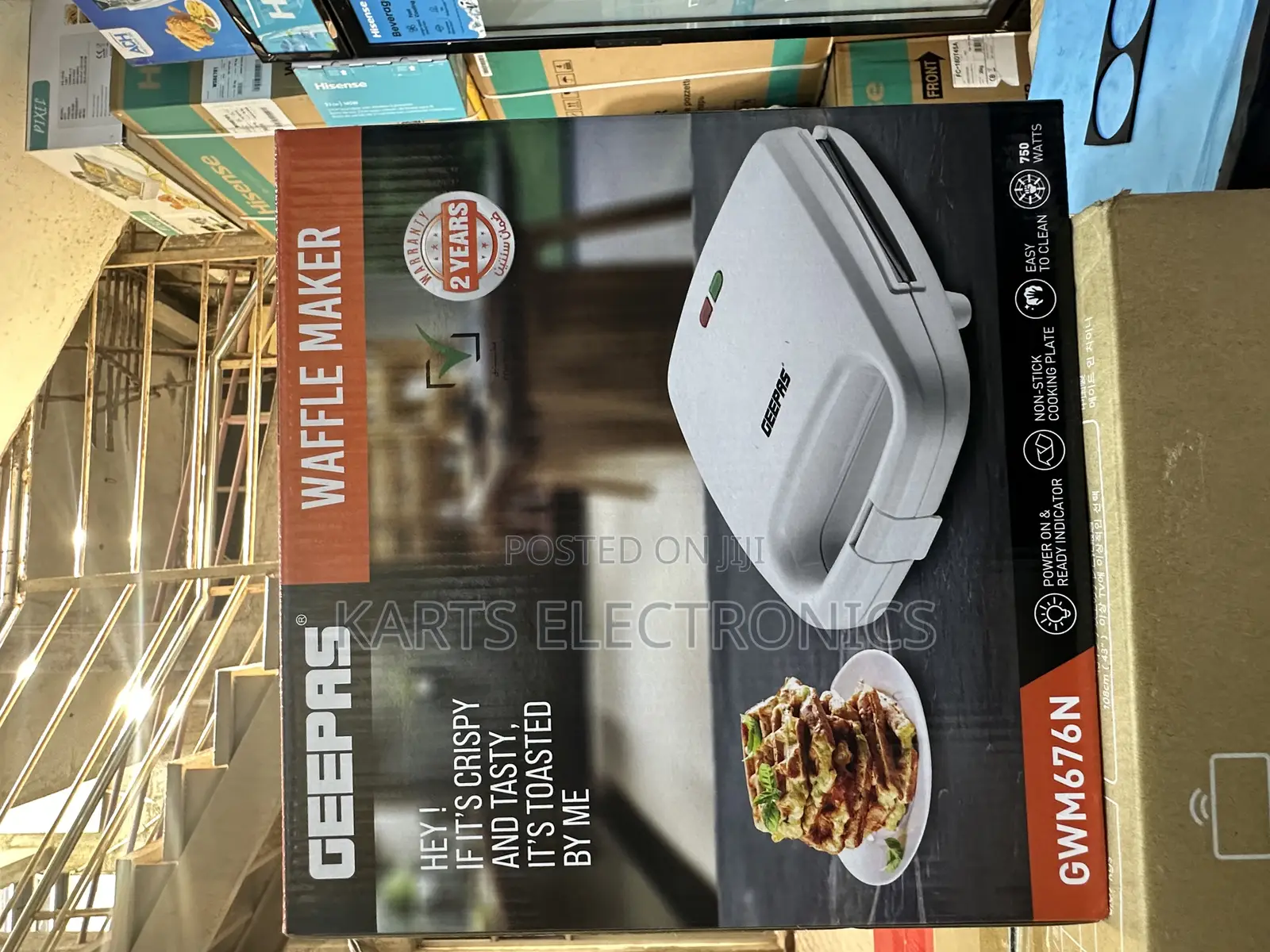 Geepas (Gwm676n) Waffle Maker