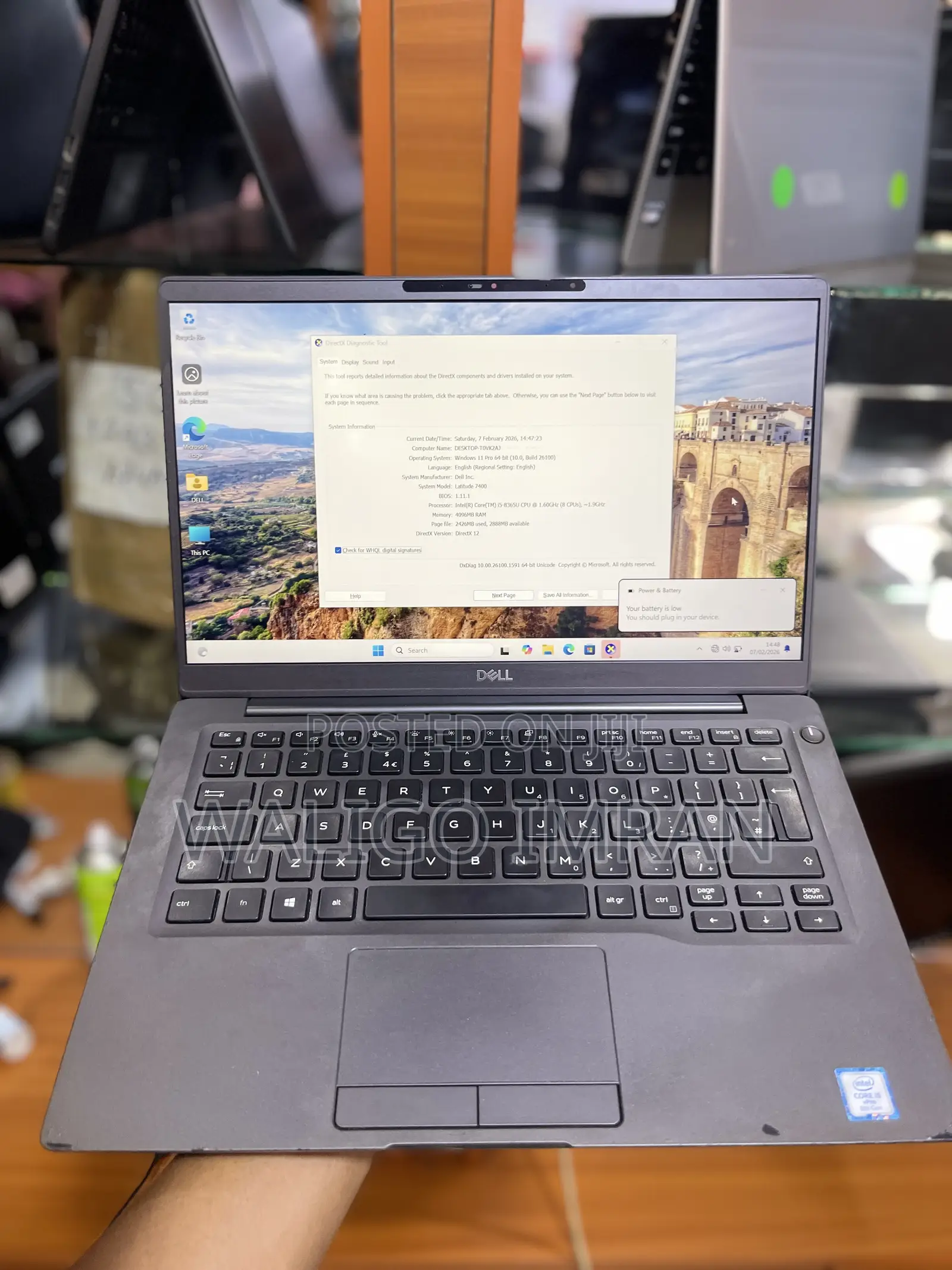 Laptop Dell Latitude 7400 8GB Intel Core I5 SSD 256GB