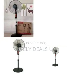 16-Inch Black Electric Pedestal Stand Fan