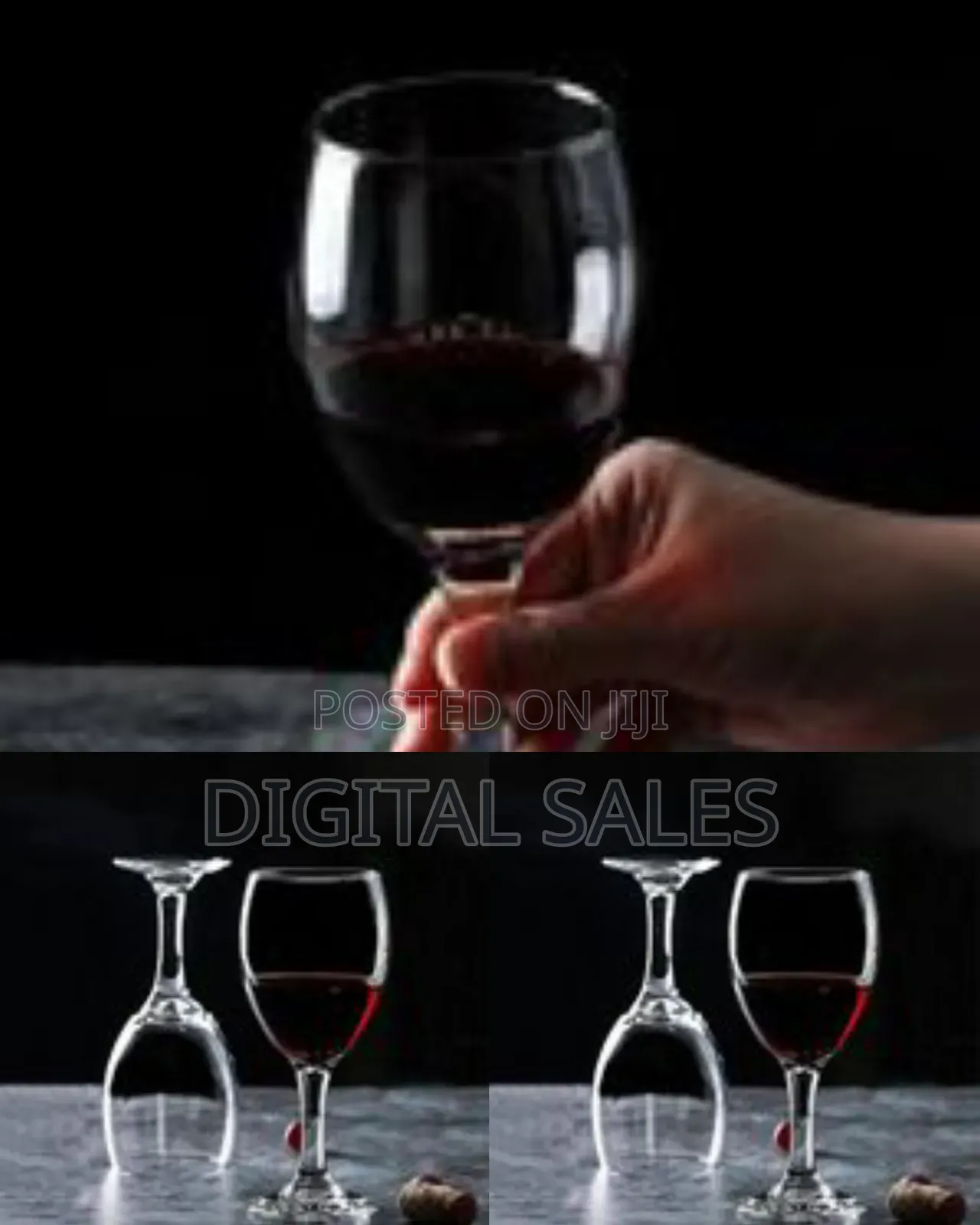Shaped Red Wine Glasses