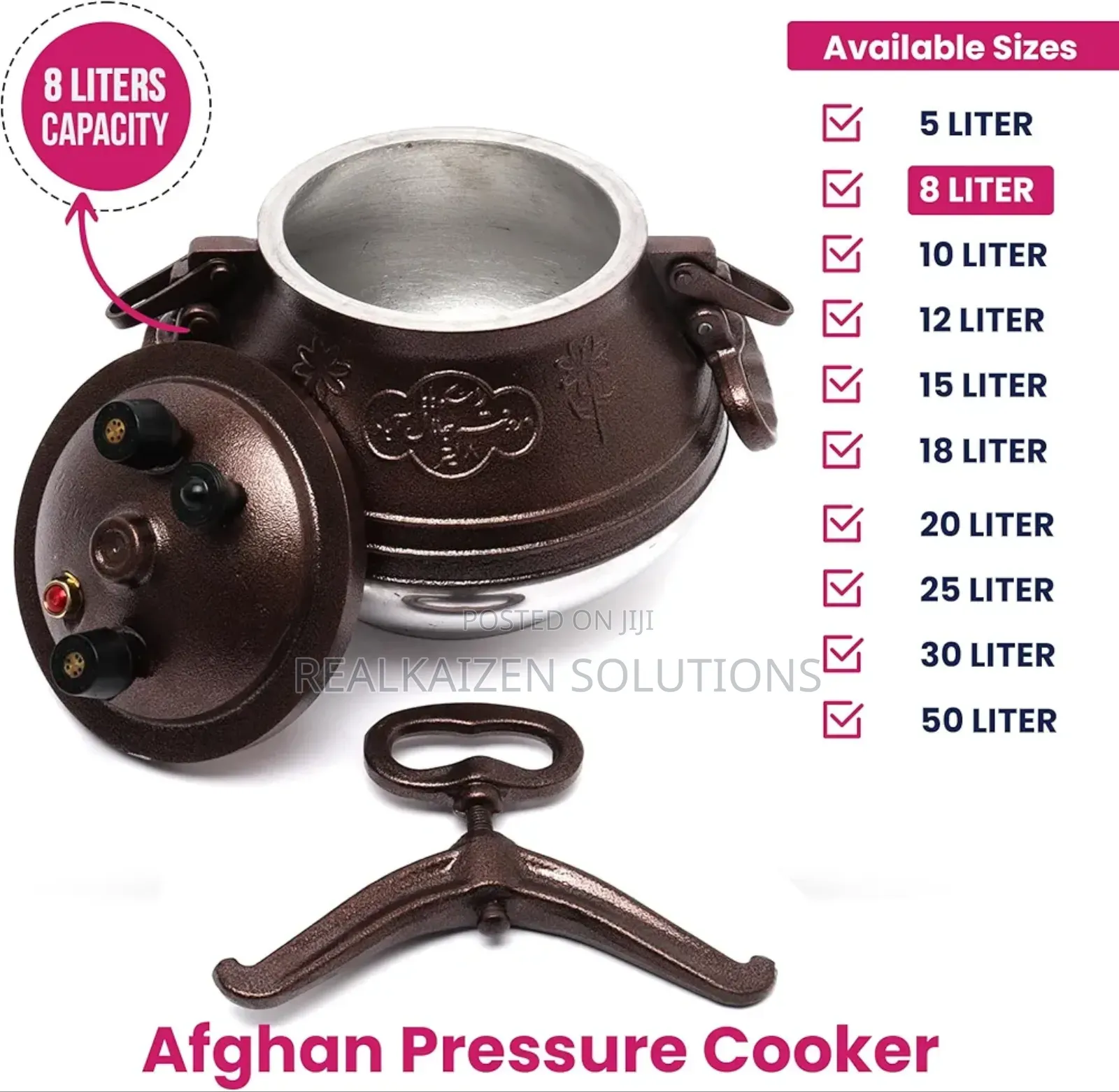 Afghan 10l Heavy Duty Dual Handles Pressure Cooker