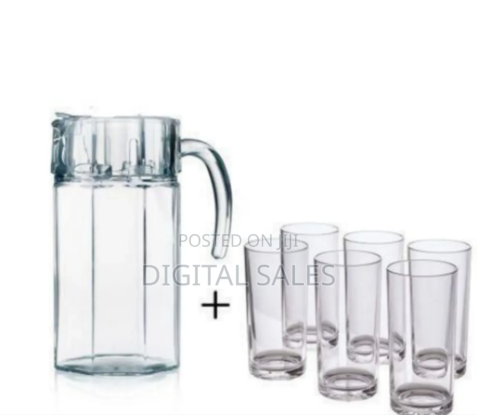 Luminarc Octime Glass Jug and Drinking Glasses Set