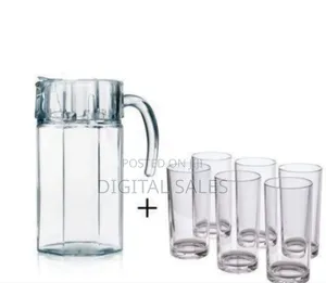 Luminarc Octime Glass Jug and Drinking Glasses Set