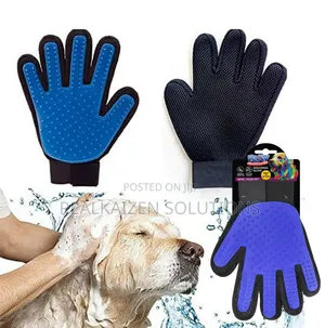 Play Premium Silicone Animal Pet Dog Wash Brush Cleaning Massage Glove
