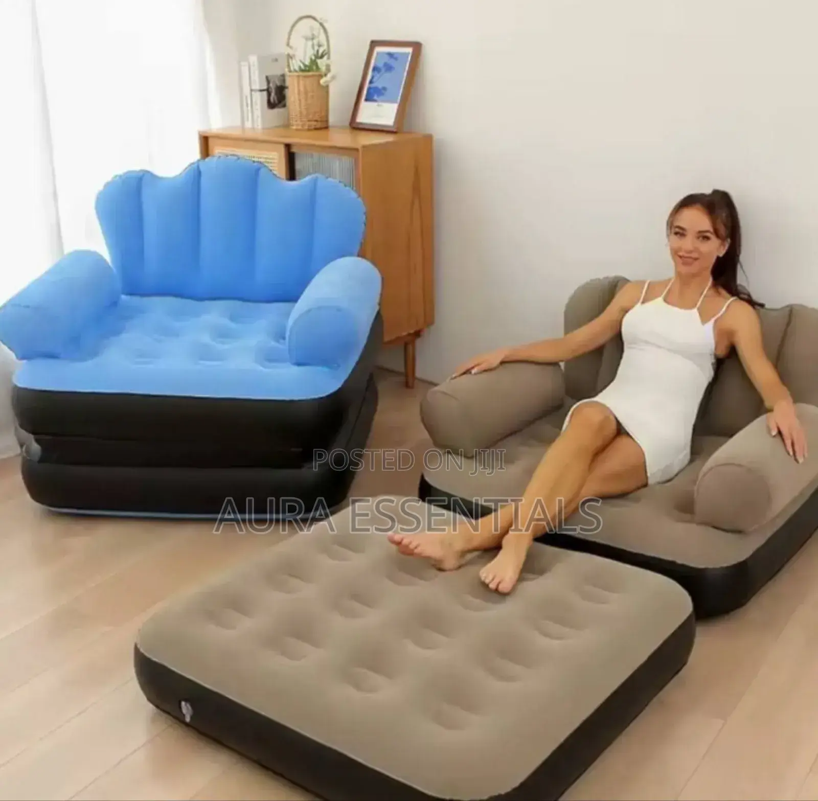 Double Layer in Inflatable Sofa Bed