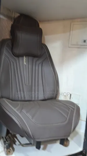 Brown Leather Universal Car Seat Covers ( 5 Seater)