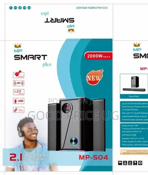 Smart Plus Mp-504 2.1 Channel Multimedia Speaker System.