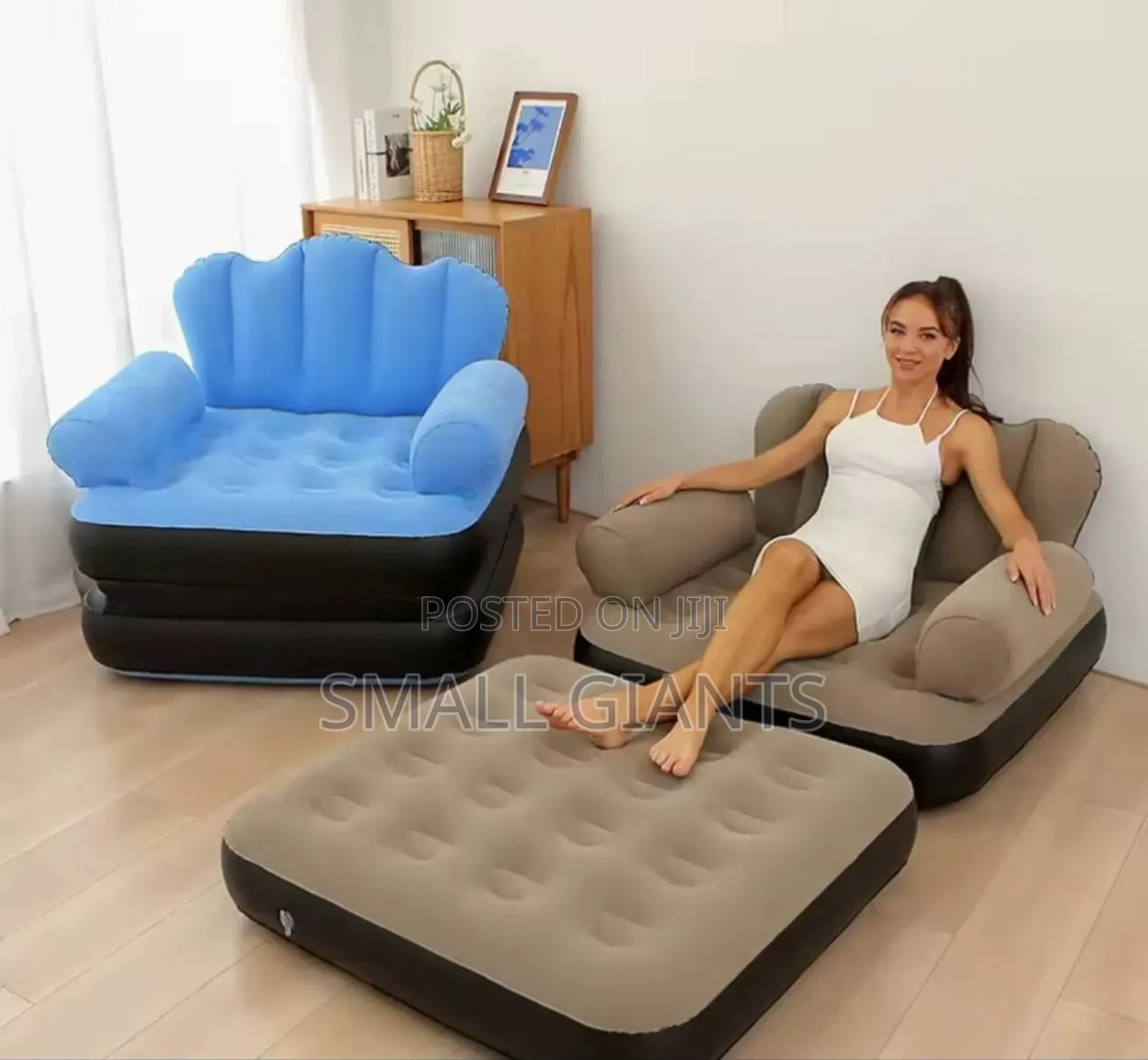 Double Layer in Inflatable Sofa Bed