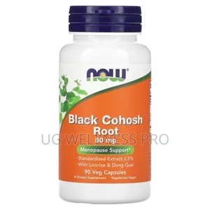 Black Cohosh Root 80 Mg 90 Veg Capsules Menopause Support