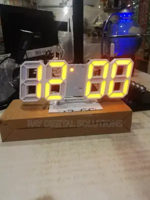 Luminous 3d Led Table Wall Clock