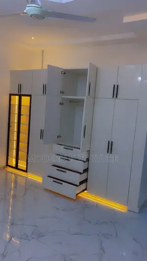White Laminated Wardrobe