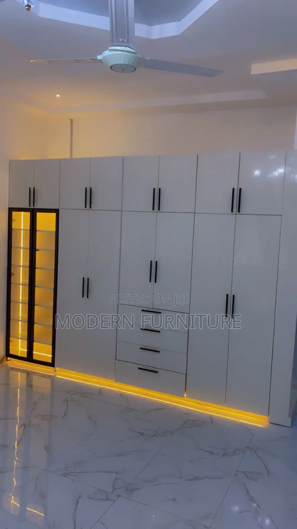 White Laminated Wardrobe