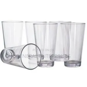 Set of Clear Glass Tumblers 6pcs